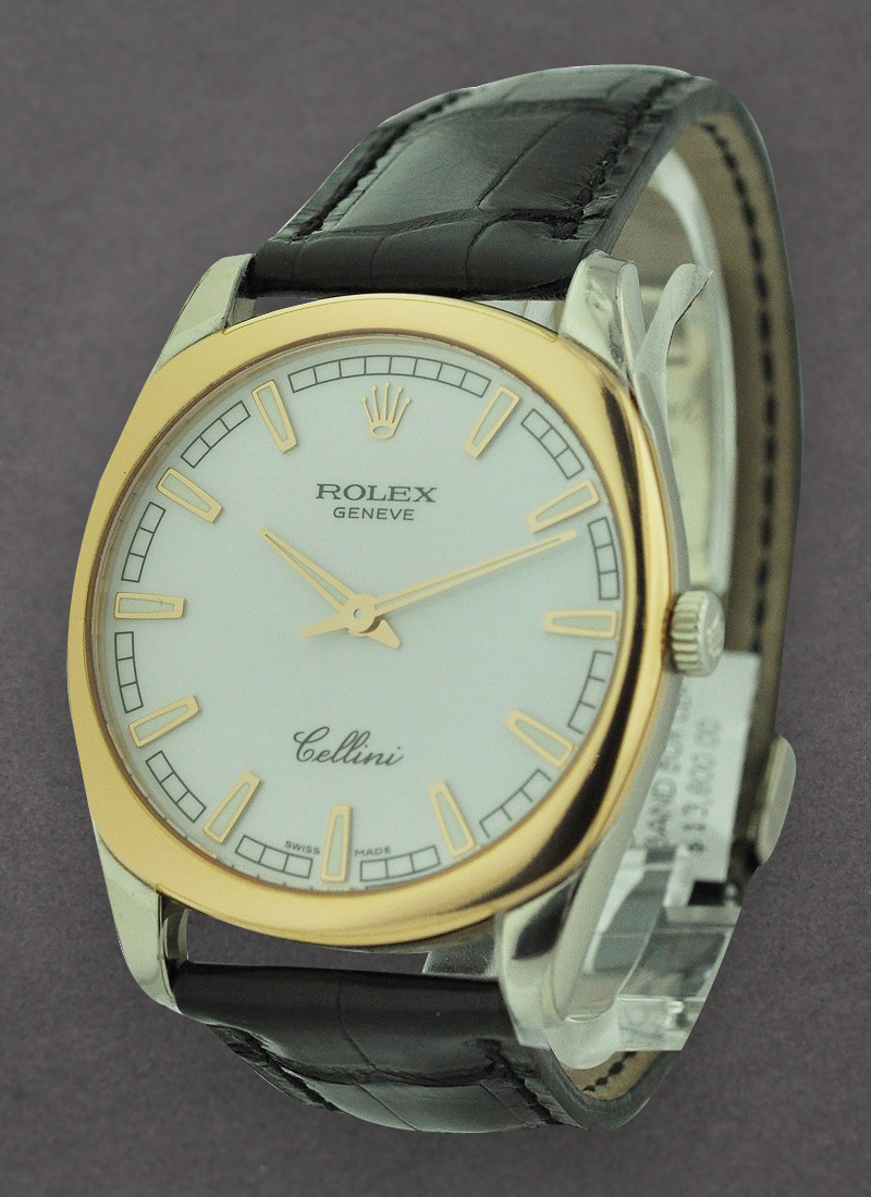 Rolex Unworn Cellini Danaos X-Large in Yellow Gold with White Gold Lugs