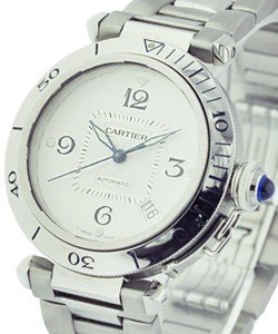 Pasha 38mm in Steel on Steel Bracelet with Silver Dial