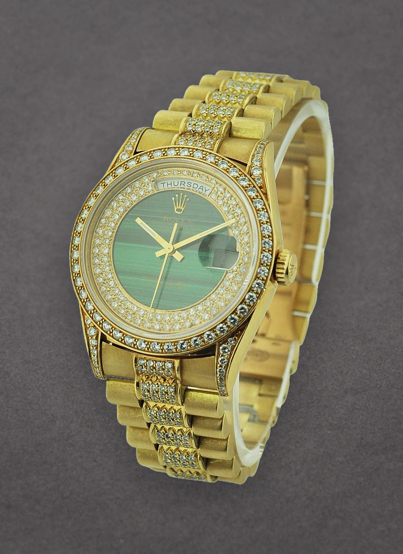 Pre-Owned Rolex President - 36mm - Yellow Gold - Diamond Bezel