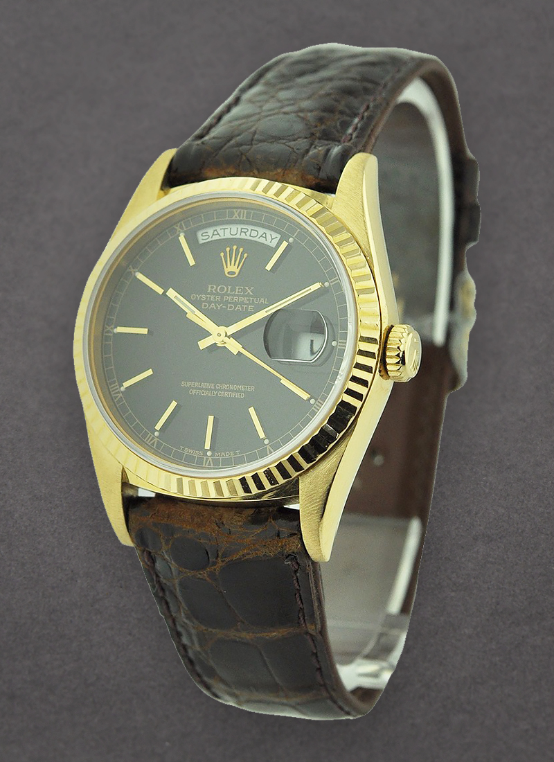 Pre-Owned Rolex Day-Date - Yellow Gold - 36mm - Fluted Bezel