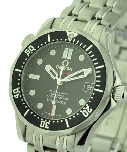 Seamaster 300m Co-Axial - Mid Size Steel on Bracelet with Black Dial