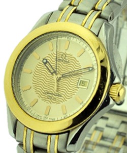 Seamaster 120m Quartz 36mm - 2-Tone with Silver and Gold Dial