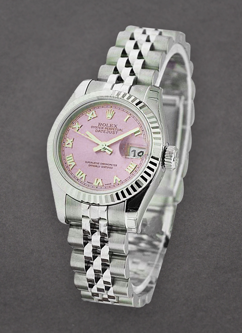 Rolex Unworn Datejust Automatic in Steel with White Gold Fluted Bezel