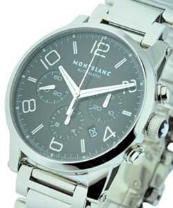  Time Walker Chronograph Steel on Bracelet with Black Dial