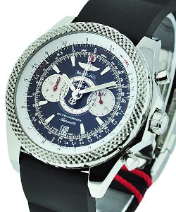 Bentley Collection Supersports in Stainless Steel on Black Rubber Strap with Black Dial