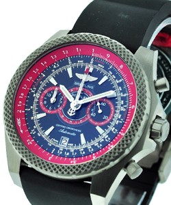 Bentley Collection Supersports Titanium on Rubber Strap with Black/Red Dial