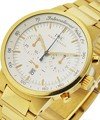 GST Chronograph Automatic in Yellow Gold  On Bracelet with Silver Dial