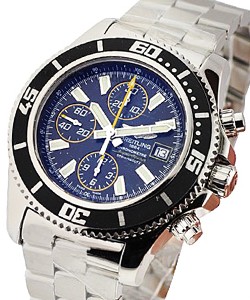Superocean AbyssChronograph II Mens Automatic in Steel Steel on Bracelet with Black Dial