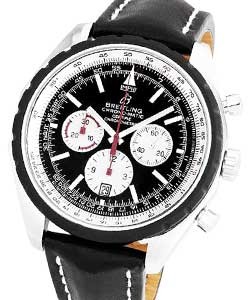 Chronomatic 49 Men's Automatic in Steel Steel on Strap with Black Dial