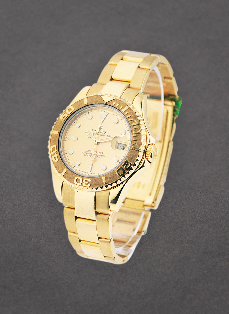 Pre-Owned Rolex Yacht-Master Mid Size 35mm  in Yellow Gold