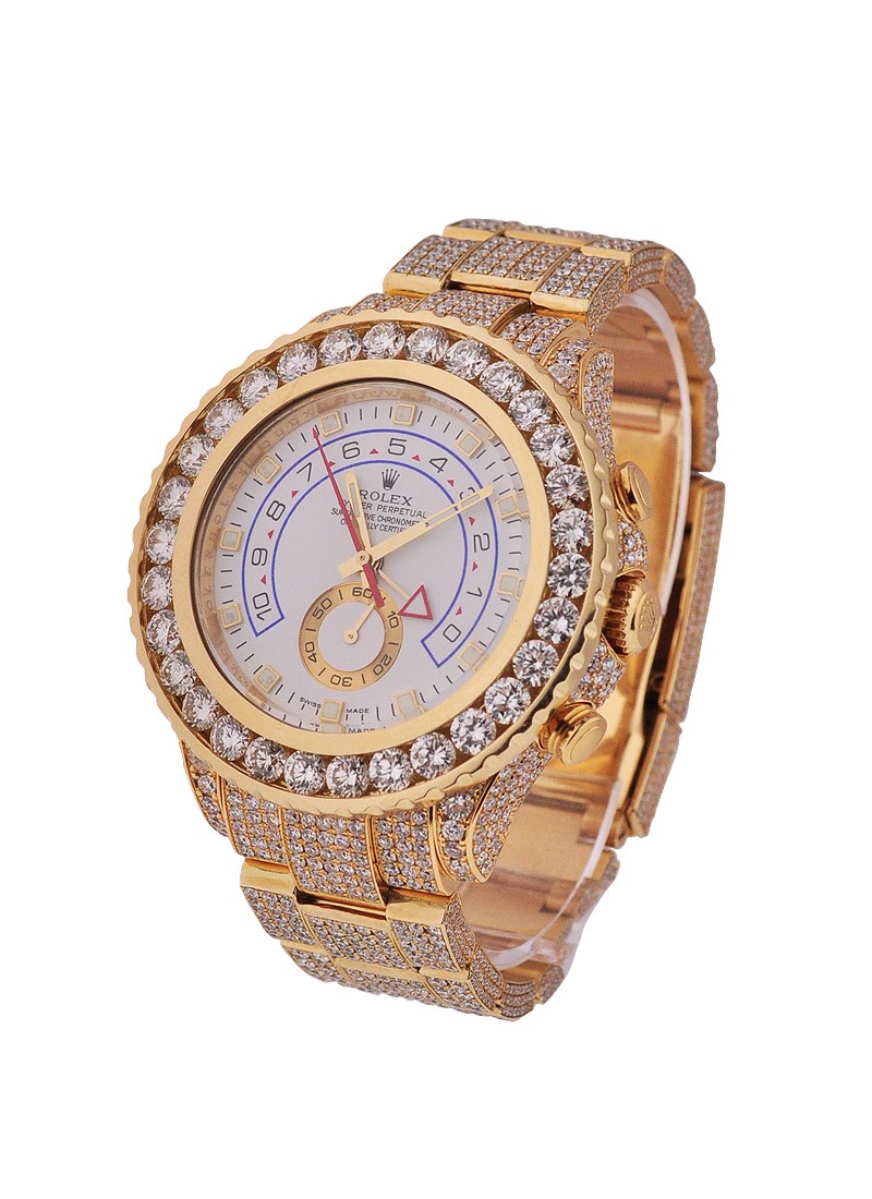 Pre-Owned Rolex Yacht-Master II Yellow Gold with Diamond Bezel