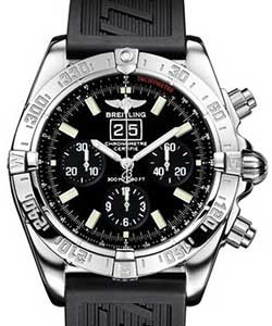 Windrider Blackbird Men's Automatic in Steel Steel on Black Rubber Strap with Black Dial