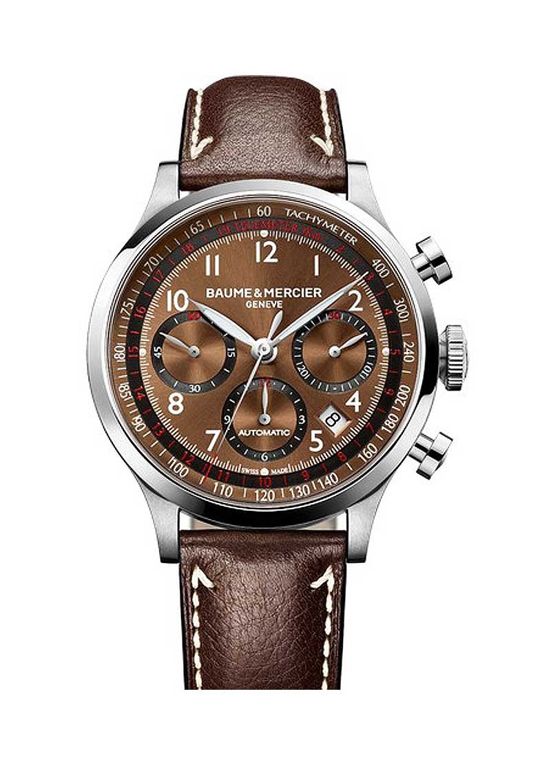 Baume & Mercier Capeland Chronograph 42mm Automatic in Steel