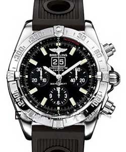 Windrider Blackbird Men''s Automatic in Steel Steel on Black Rubber Strap with Black Dial