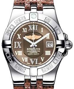 Galactic 30 Ladies' Quartz in Steel Steel on Brown Lizard Strap with Bronze Roman Dial