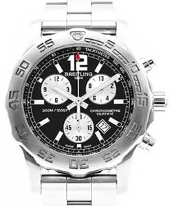 Colt Chronograph in Steel on Steel Bracelet with Black Dial