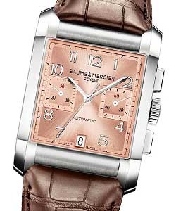 Hampton Classic Chronograph  in Stainless Stee on Brown Crocodile Leather  with Copper Dial