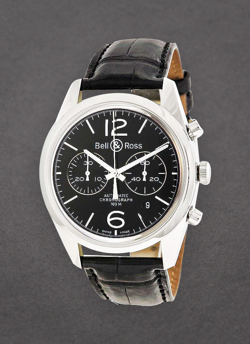 Bell & Ross Vintage BR 126 Officer Chronograph in Steel