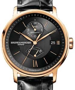 Classima Executives GMT Rose Gold on Strap with Black Dial