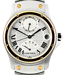Santos Ronde Aviator 150 Years - Two Tone in Steel and Gold  on Steel Bracelet with Silver Dial - Limited to 1847 pcs