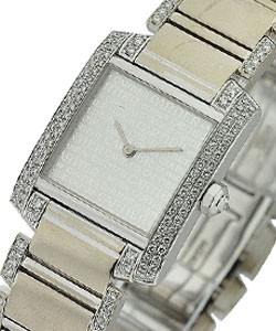 Mid Size Tank Francaise with Diamond Bracelet White Gold - 2 Row Diamond Case - Limited Edition Dial