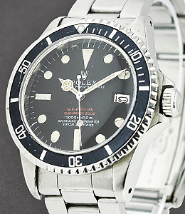 Double Red Sea Dweller in Steel on Steel Bracelet with Black Dial