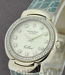 Cellisima - 2 Row Diamond Bezel on Strap with Silver Jubilee Diamond Dial