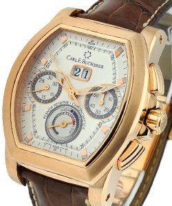 Patravi T-Graph Men's Automatic in Rose Gold Rose Gold on Strap with Silver Dial