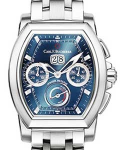 Patravi T-Graph Men's Automatic in Steel Stainless Steel on Steel Bracelet with Blue Dial