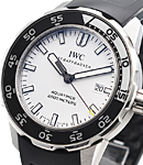 Aquatimer Automatic 44mm in Steel on Black Rubber Strap with White Dial