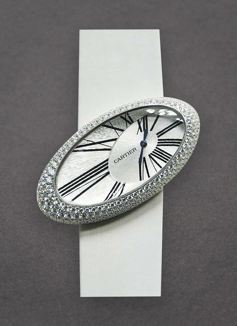 Cartier Libre Hypnose in White Gold with Pave Diamond Case