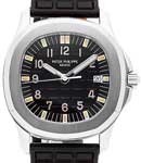 Aquanaut Midsize 5064 Mens Quartz in Steel on Black Composite Rubber Strap with Black Dial