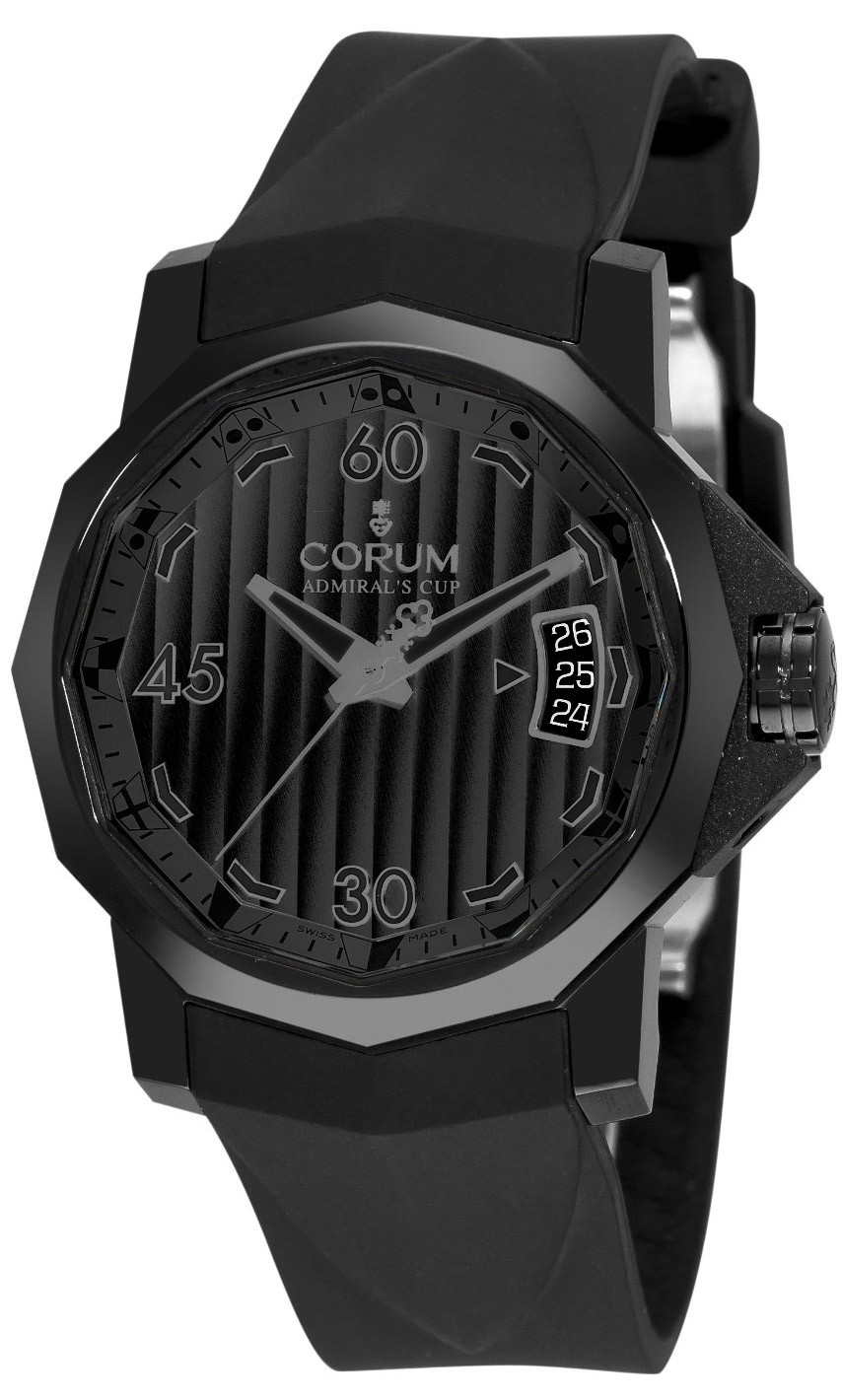 Corum Admiral's Cup Competition 40mm in Black PVD Steel 