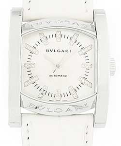 Assiomaa Lady's in Steel  on White Leather with White MOP Dial
