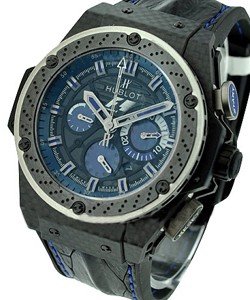King Power F1 Interlagos in Carbon Fiber - Limited to 250 pcs on Black Alligator Leather with Blue and Black Dial