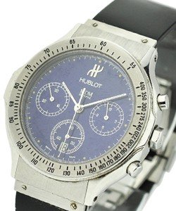 Classic Chronograph 37mm Steel with Blue Dial