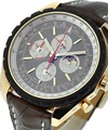 Chrono-Matic  Perpetual Calendar Chronograph Rose Gold on Brown Croc Strap-Brown Dial -Tang Buckle