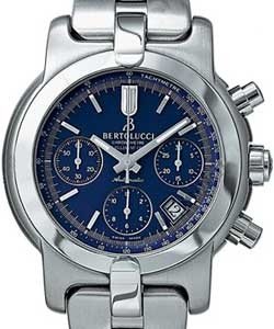 Uomo Chronograph in Steel on Steel Bracelet with Dark Blue Dial