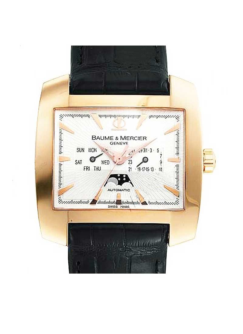 Hampton Spirit XL Automatic in Rose Gold Rose Gold on Black Leather Strap with White Dial M0A08514