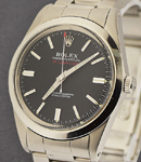 Milgauss in Steel on Steel Oyster Bracelet with Black Stick Dial