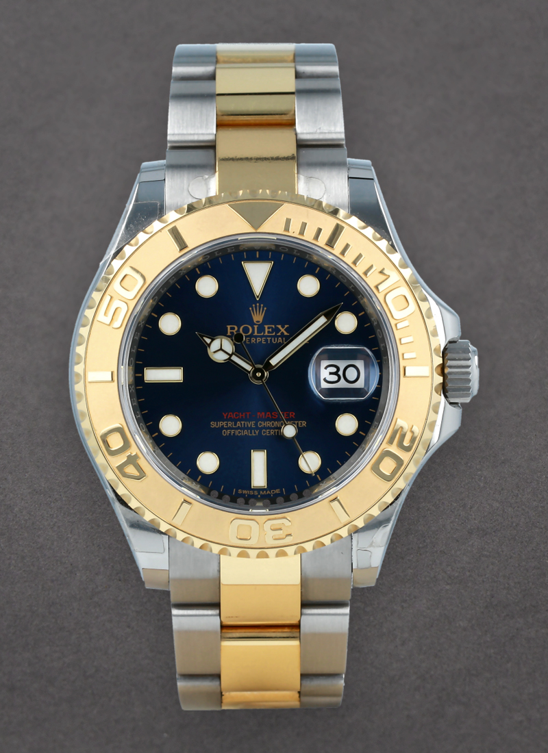 Pre-Owned Rolex Yacht-Master 2-Tone in Steel with Yellow Gold Bezel