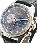 El Primero Striking 10th Platinum - Limited Edition Platinum on Black Leather Strap with Grey Sunray Dial