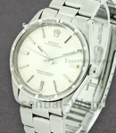 Mid Size Oyster Perpetual in Steel with Domed Bezel on Steel Oyster Bezel with Silver Stick Dial