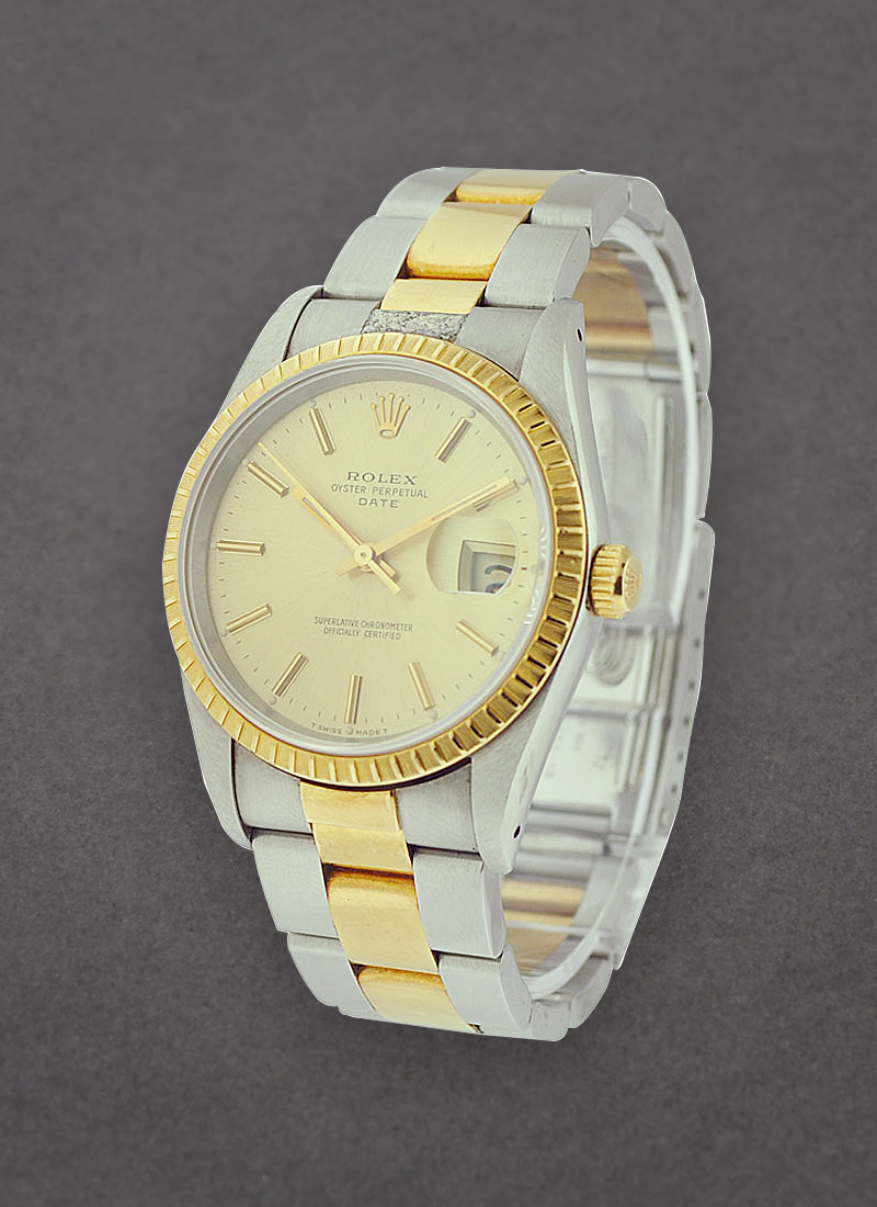 Pre-Owned Rolex Date -  34mm - Fluted Bezel