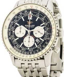 Navitimer 50 Year Anniversary Chronograph 42mm Automatic in Steel On Steel Bracelet with Black Dial