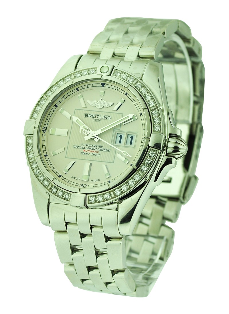 Breitling Galactic 41 Men's Automatic in Steel with Diamond Bezel