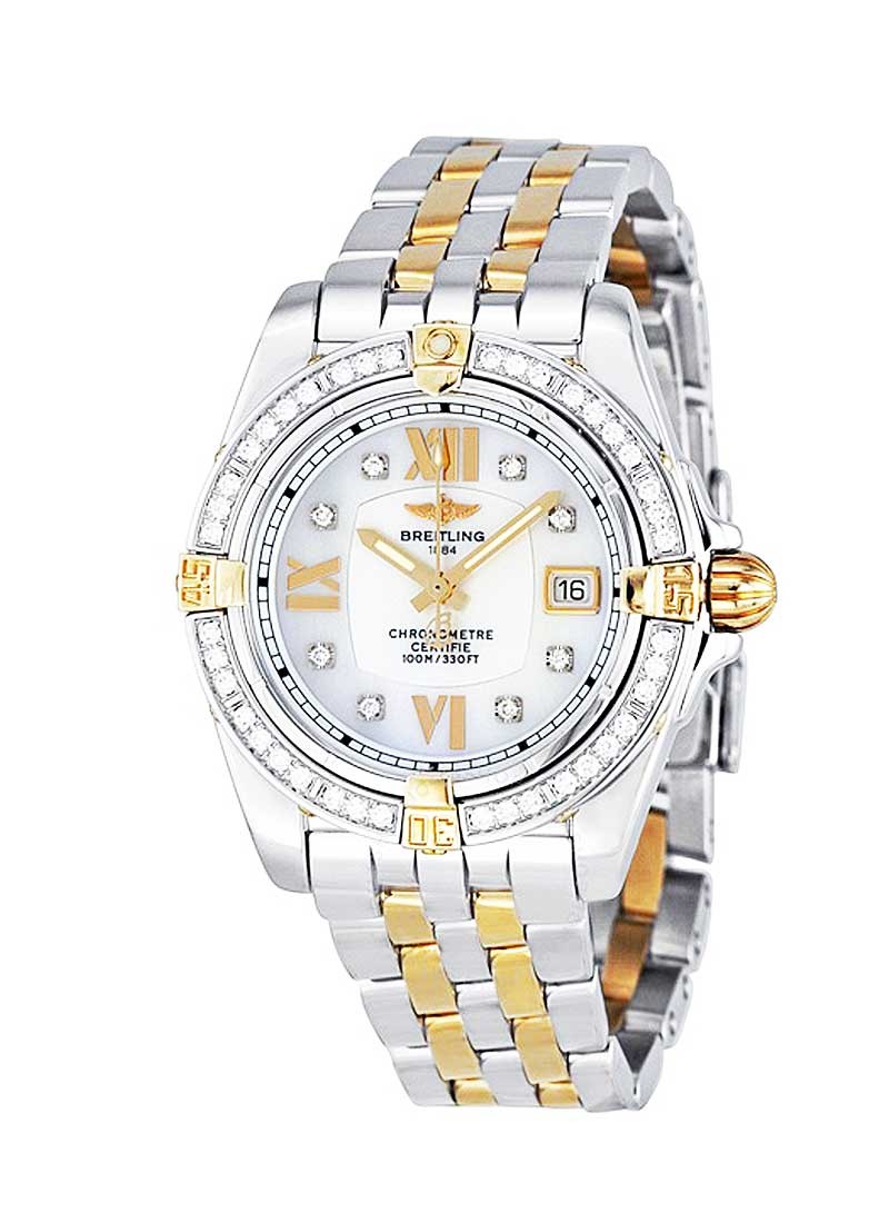 Breitling Cockpit Lady in Two-Tone with Diamond Bezel