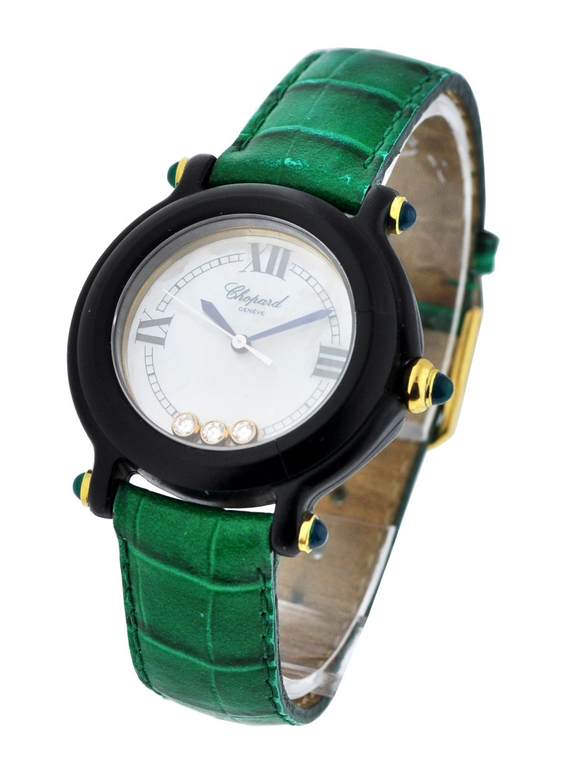 Chopard Be Happy in PVD with Emerald Cabochauns