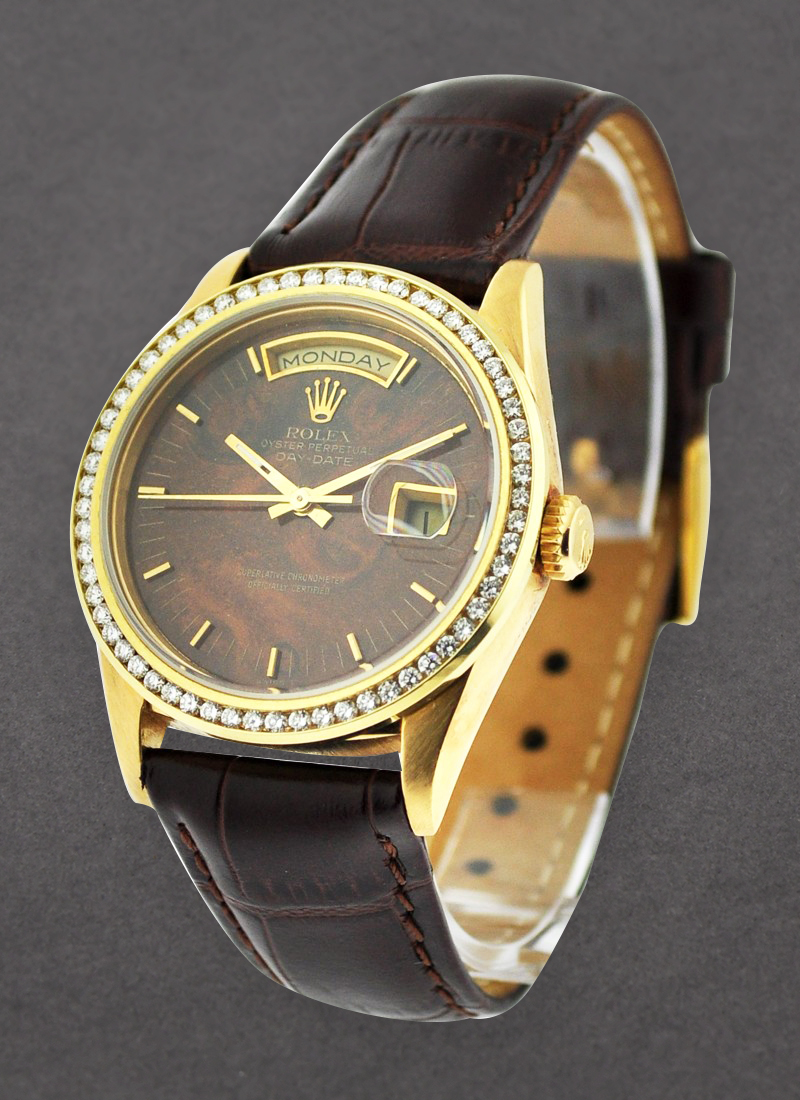 Pre-Owned Rolex President - 36mm - Yellow Gold - Aftermarket Diamond Bezel 