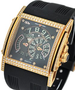 HD3 Three Minds Rose Gold with Diamond Case Rose Gold with Black Dial - 33pcs Made
